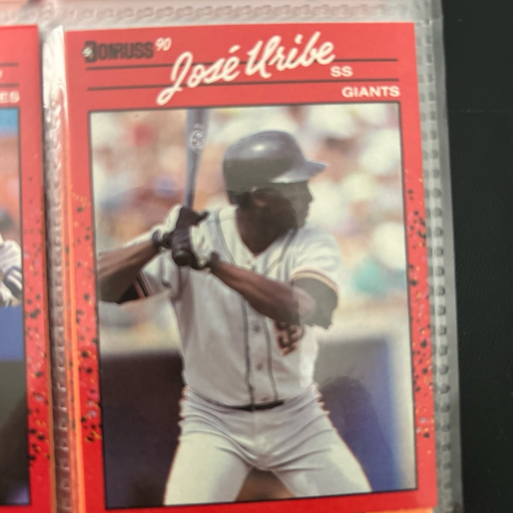 Donruss 90 Jose Uribe Baseball Card